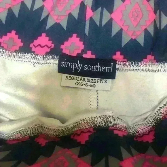 SIMPLY SOUTHERN COLLECTION SOFT PAJAMA PANTS LOUNGING CASUAL LEGGINGS SIZE REG - Picture 4 of 7